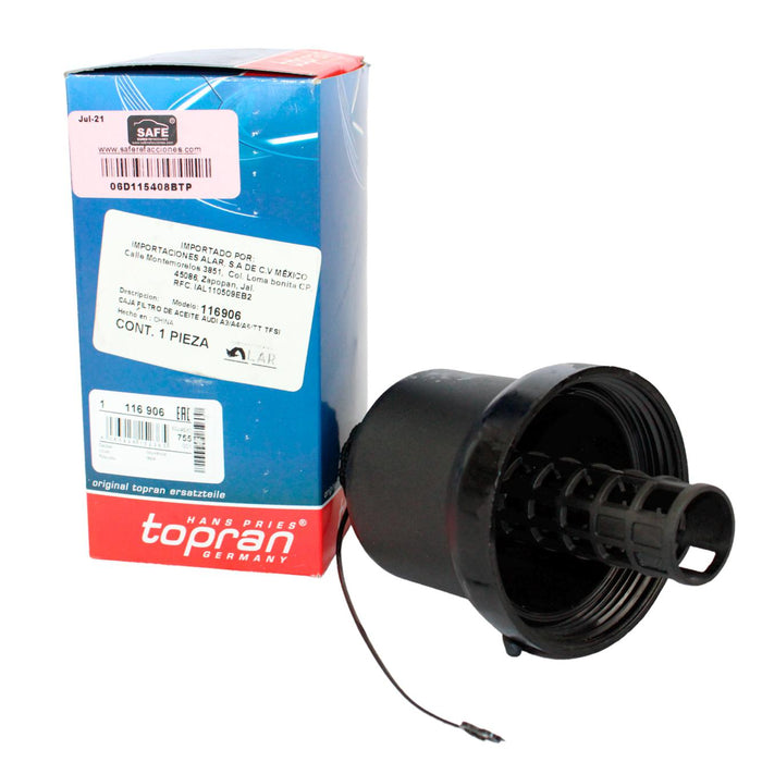 Tapa de la caja base del filtro de aceite Tapa de la caja base del filtro de aceite