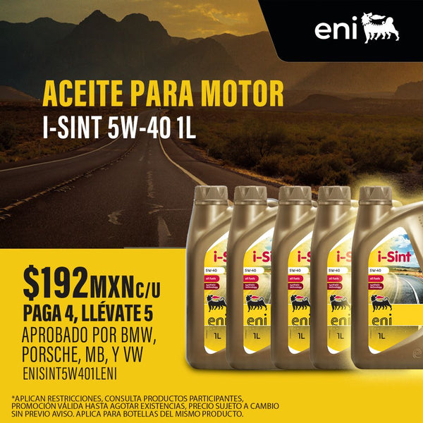 Aceite de motor 100% sintetico i-Sint 5W40 1L
