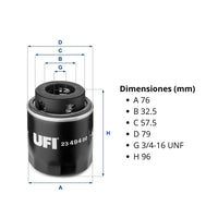Filtro de aceite para motor