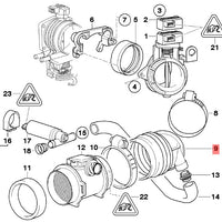 Tubo al sensor maf