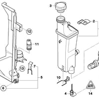 Toma o brida del deposito anticongelante