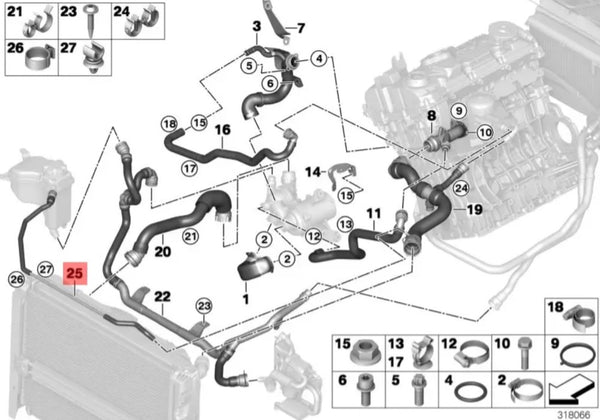 Manguera del deposito de anticongelante