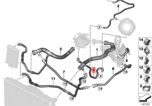 Manguera del termostato