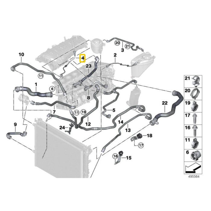 Manguera de refrigerante