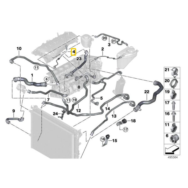 Manguera de refrigerante