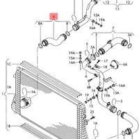 Tubo de aire derecho del intercooler