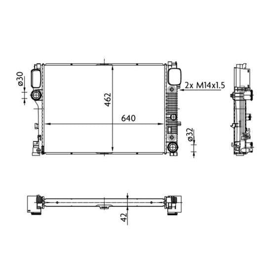 Radiador transmision automatica 2215003103