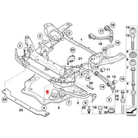 Buje de brazo inferior delantero bilateral