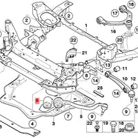 Buje de brazo inferior delantero bilateral