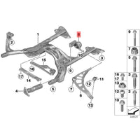 Buje de horquilla inferior con base derecho