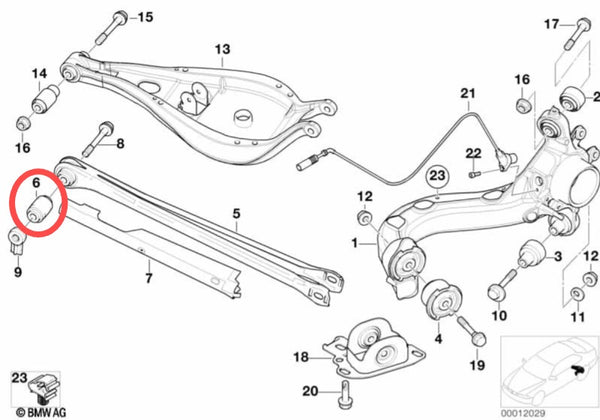 Buje brazo inferior trasero bilateral