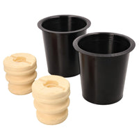 Kit 2 cubre polvos 2 topes de amortiguador traseros