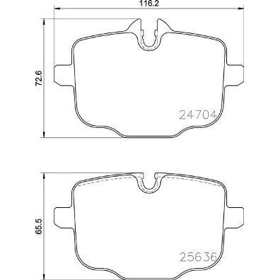 Balatas ceramicas de freno traseras