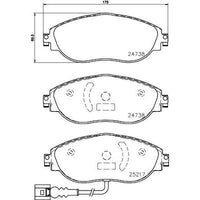 Balatas de freno ceramicas con sensor delanteras