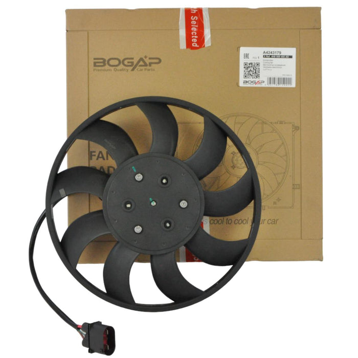 Motoventilador electrico izquierdo 12v 400w 370mm
