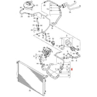 Manguera de radiador superior izquierda