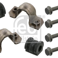 Kit 2 bujes de barra estabilizadora delantera con base y tornillos