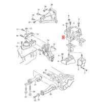 Soporte de motor izquierdo