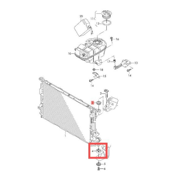 Kit 4 soportes de radiador