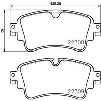 Balatas de freno ceramicas traseras