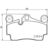Balatas de freno ceramicas traseras