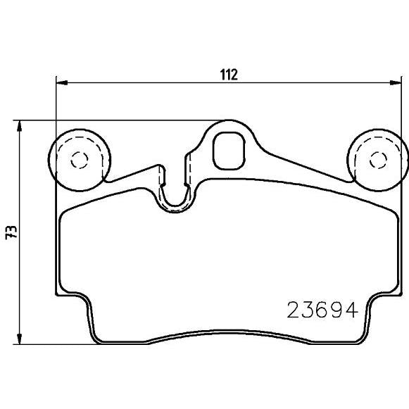 Balatas de freno ceramicas traseras