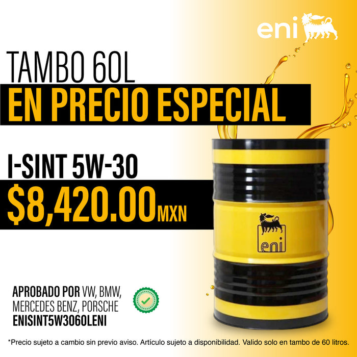 Aceite de motor 100% sintetico i-Sint 5W30 60L