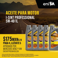 Aceite de motor 100% Sintético i-Sint Professional 5W-40 1L