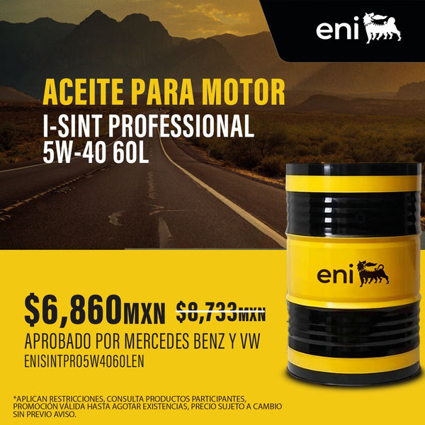 Aceite de motor 100% Sintético i-Sint Professional 5W-40 60L