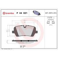 Balatas de freno ceramicas traseras
