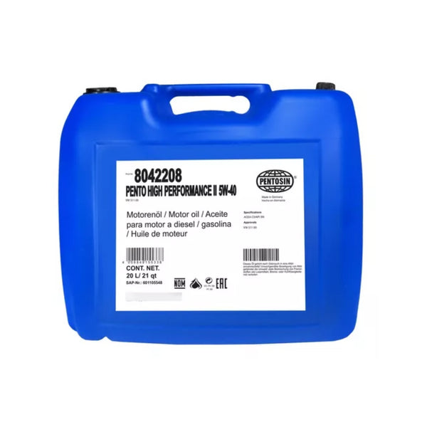 Aceite de motor 100% sintetico HIGH PERFORMANCE II 5W40 20L